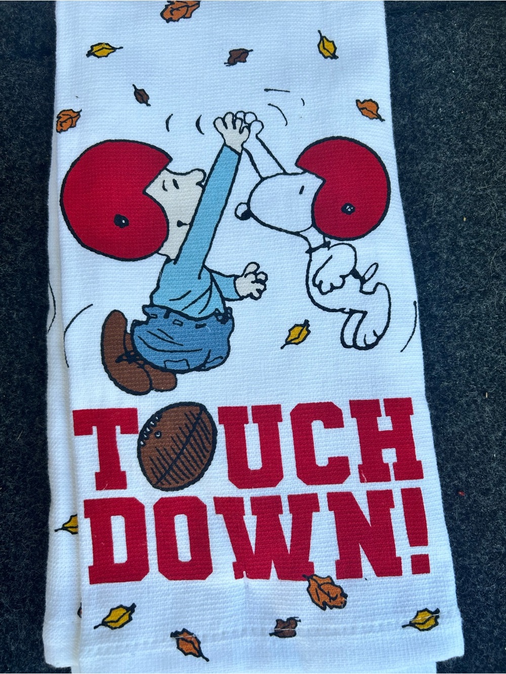 Peanuts Snoopy Charlie Brown Football Kitchen Towels